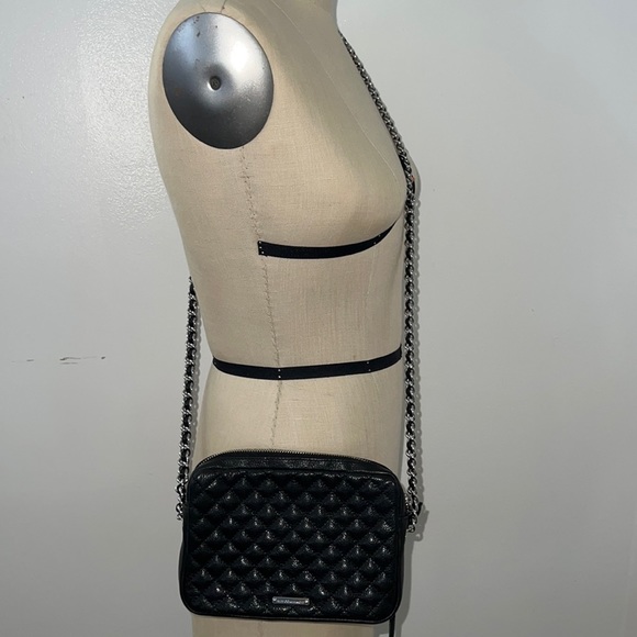 Rebecca Minkoff Black Leather Purse with Chain Strap - Picture 2 of 14